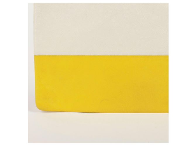 Céline Clutch in pelle bicolore D'oro - vista 6
