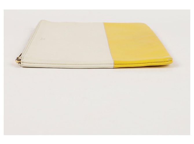 Céline Clutch in pelle bicolore D'oro - vista 8