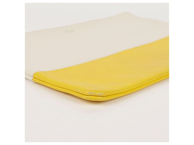 Céline Clutch in pelle bicolore D'oro - vista 9