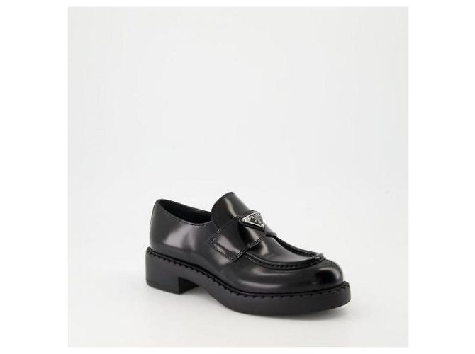Prada Mocassino in pelle spazzolata opaca - vista 5