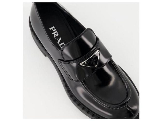 Prada Mocassino in pelle spazzolata opaca - vista 7