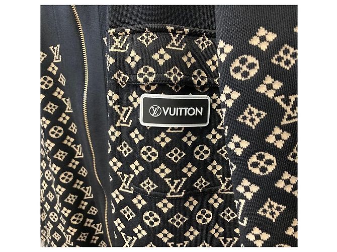 Louis Vuitton Oversized Strickkapuzenpullover aus Wolle für Damen Schwarz - Ansicht 3