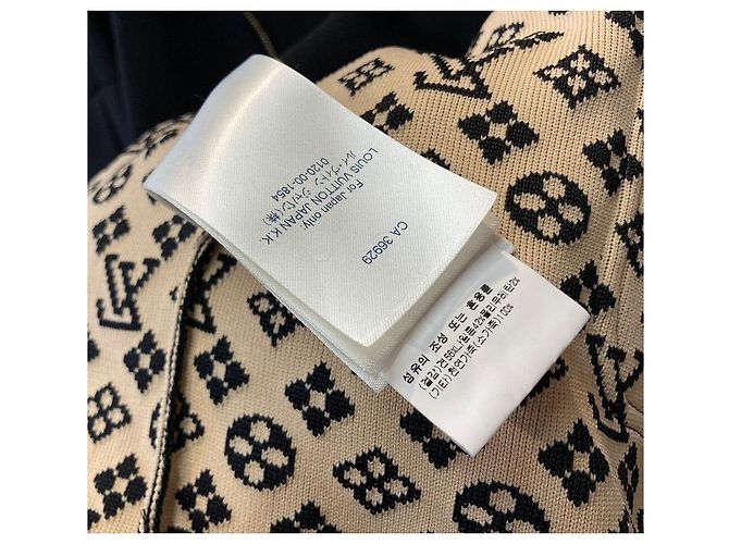 Louis Vuitton Oversized Strickkapuzenpullover aus Wolle für Damen Schwarz - Ansicht 6