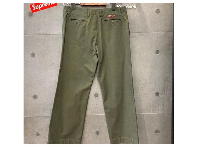 Gucci Pantaloni in cotone Khaki Marrone - vista 2
