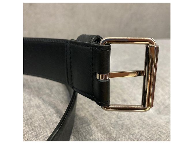 Balenciaga Cintura classica in pelle con borchie nera Nero - vista 3