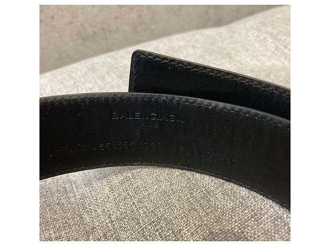 Balenciaga Cintura classica in pelle con borchie nera Nero - vista 4