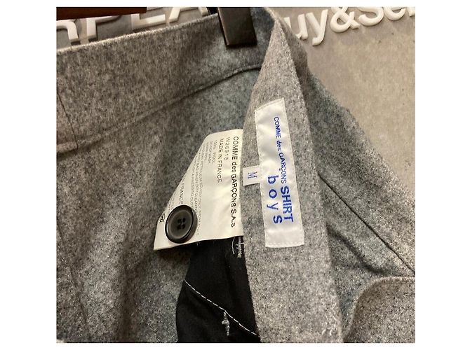 Comme Des Garcons Camicia e pantaloni di lana per ragazzo Grigio Marrone - vista 4