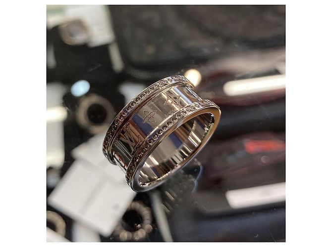 Louis Vuitton Gedrehter Blumenring Silber - Ansicht 2