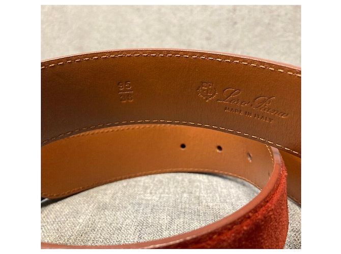 Loro Piana Wildledergürtel Rot - Ansicht 2