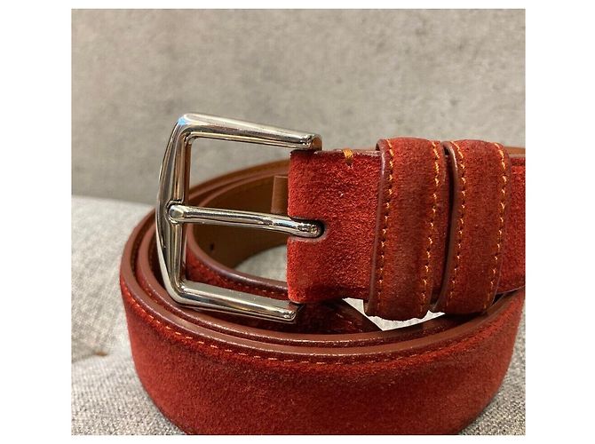Loro Piana Wildledergürtel Rot - Ansicht 3