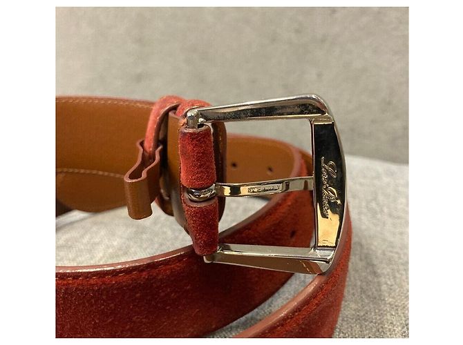 Loro Piana Wildledergürtel Rot - Ansicht 4