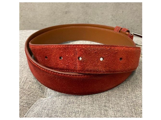 Loro Piana Wildledergürtel Rot - Ansicht 5