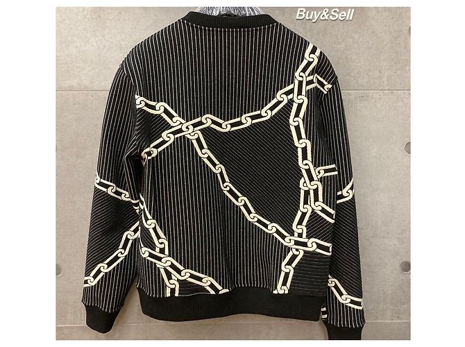 Louis Vuitton Sweatshirt aus Baumwolle mit Kettenstich Black Schwarz - Ansicht 2