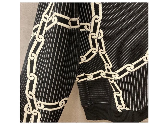 Louis Vuitton Sweatshirt aus Baumwolle mit Kettenstich Black Schwarz - Ansicht 3