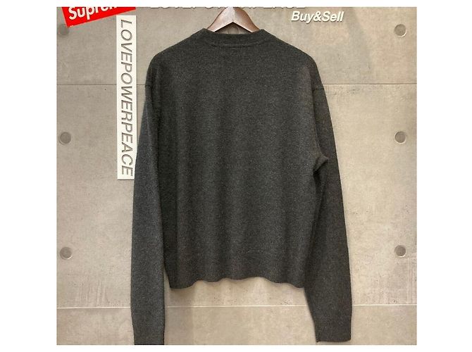 Acne Cashmere Wool Knit Charcoal Grey Brown - view 2