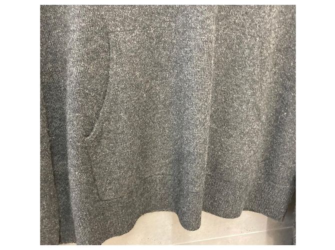 Acne Cashmere Wool Knit Charcoal Grey Brown - view 3