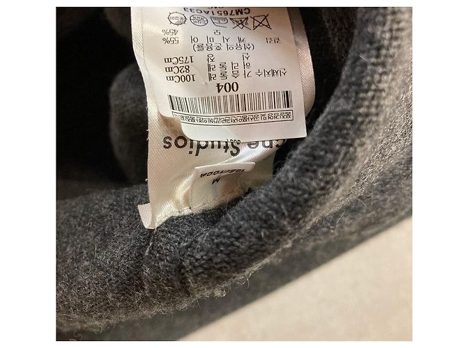 Acne Cashmere Wool Knit Charcoal Grey Brown - view 5