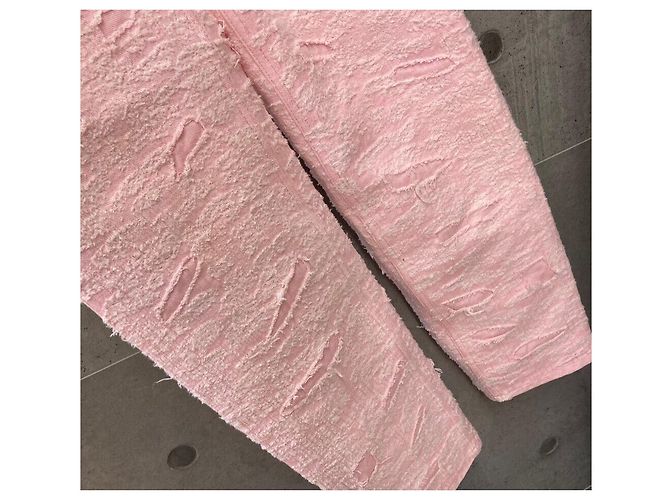 Givenchy Pantaloni Slim Fit Boro Distressed Rosa - vista 4