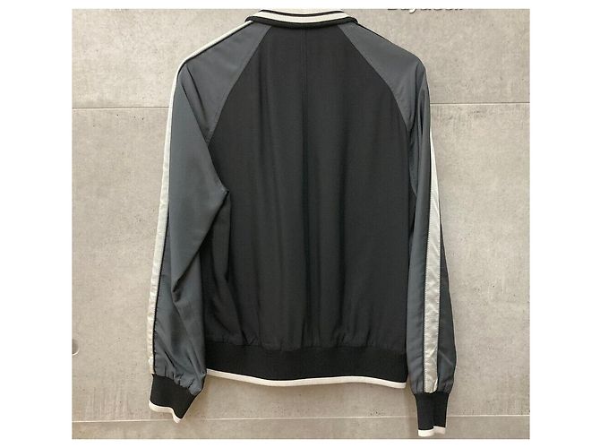 Lanvin Stadium-Jacke mit Nylonfutter Schwarz - Ansicht 2