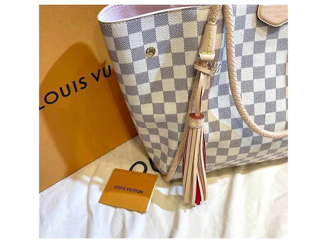 Louis Vuitton Borsa Tote Damier Azur Propiano Multicolore - vista 8