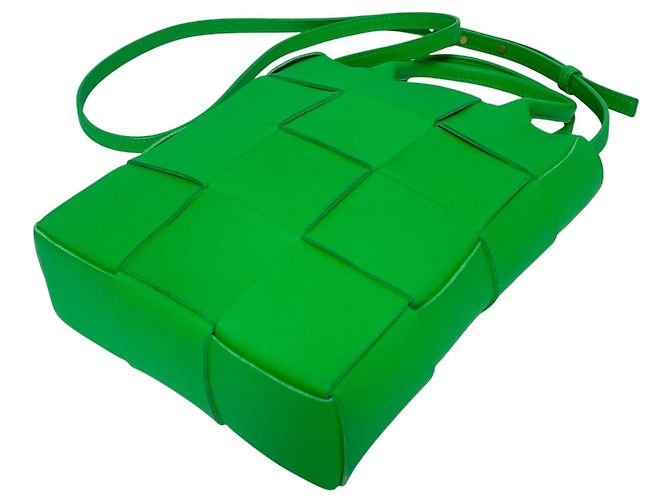 Bottega Veneta Mini borsa tote Intrecciato Cassette Verde - vista 5