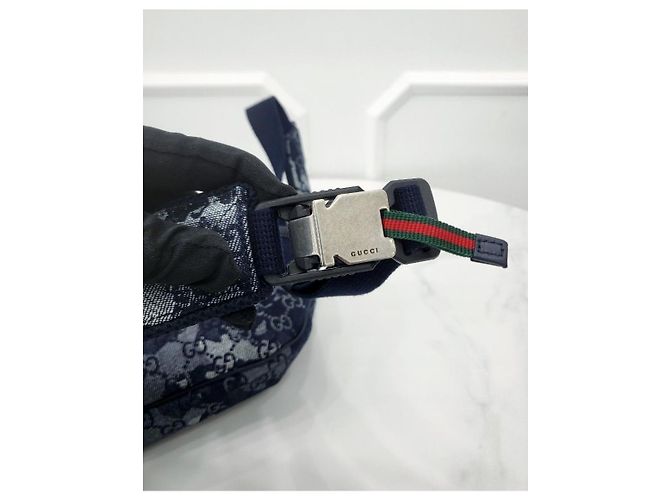 Gucci Borsa a Marsupio Grande in Denim Multicolore - vista 6