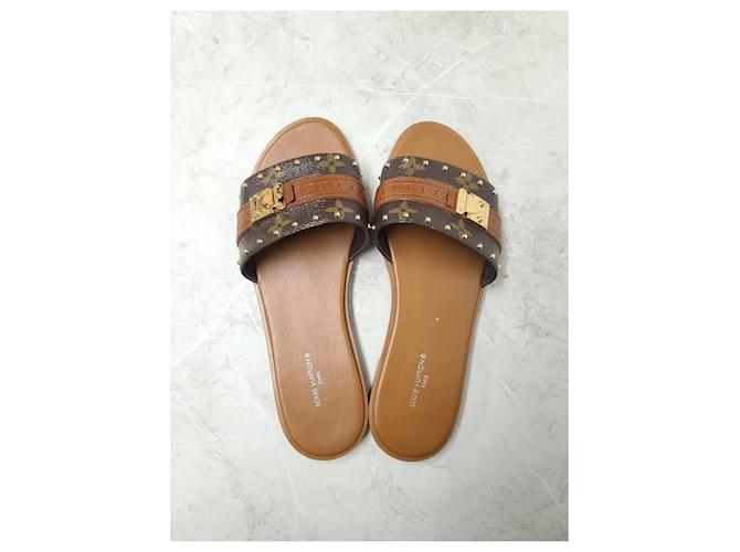Louis Vuitton Mule piatta Monogram Rock It Marrone - vista 6