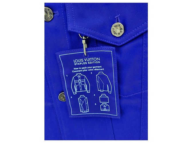 Louis Vuitton Blue DNA Jeansjacke Blau - Ansicht 3