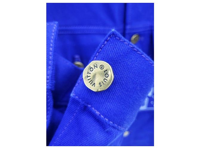 Louis Vuitton Blue DNA Jeansjacke Blau - Ansicht 4