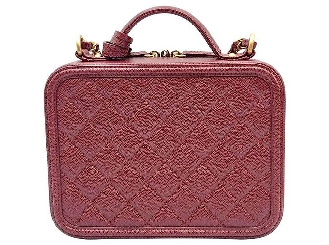 Chanel Borsa Tote e Borsa a Spalla in Caviar Rosso - vista 2