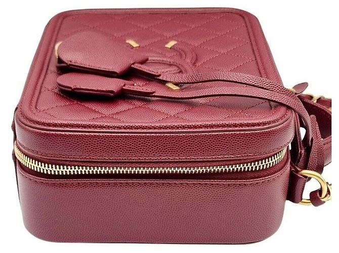 Chanel Borsa Tote e Borsa a Spalla in Caviar Rosso - vista 5