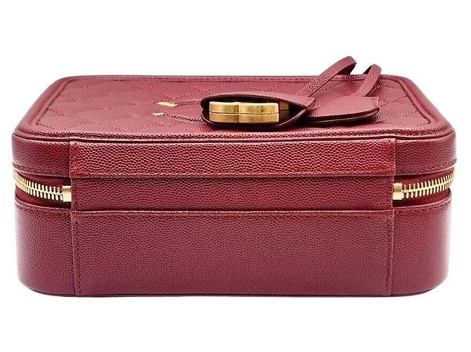 Chanel Borsa Tote e Borsa a Spalla in Caviar Rosso - vista 6