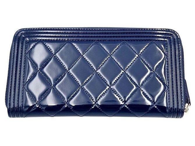 Chanel Cartera larga de charol Azul - vista 2