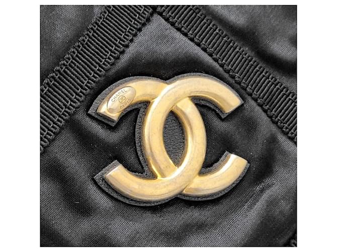 Chanel Borsa da viaggio Grogain Nero - vista 6