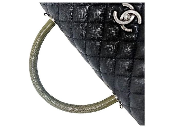 Coco Handle Chanel Alça Caviar Coco Preto - vista 3