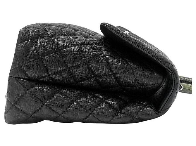 Coco Handle Chanel Alça Caviar Coco Preto - vista 5