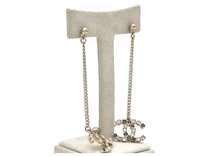 Chanel Orecchini a goccia Logo Cubic Bianco - vista 2