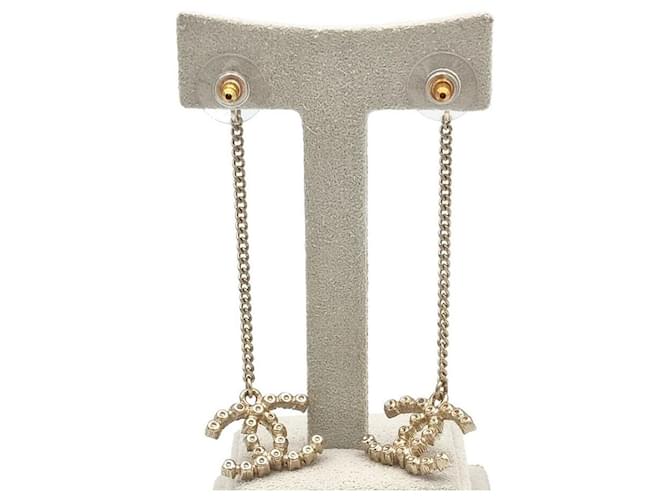 Chanel Orecchini a goccia Logo Cubic Bianco - vista 3