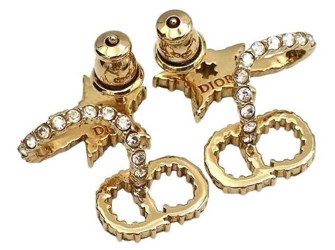 Dior Orecchini in zircone cubico placcati in oro Bianco - vista 5