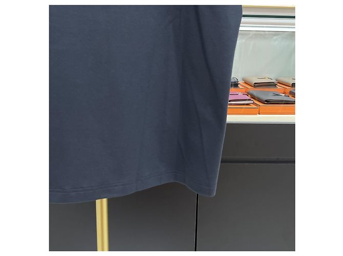 Hermès Besticktes Crew-Neck T-Shirt Charcoal Braun - Ansicht 6