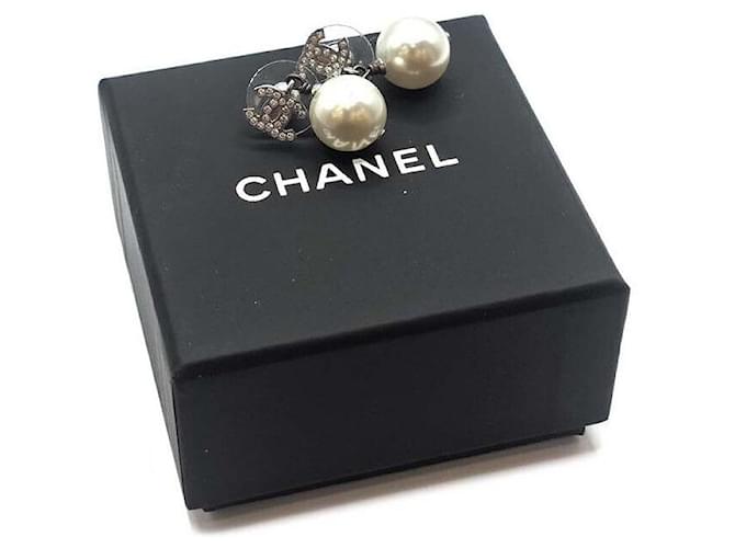 Chanel Orecchini con perle e zirconi Bianco - vista 5