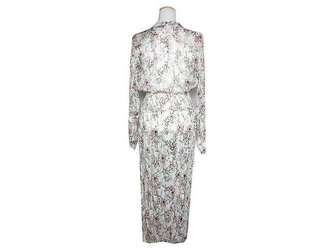 Rag & Bone Abito maxi trasparente floreale Verde - vista 2
