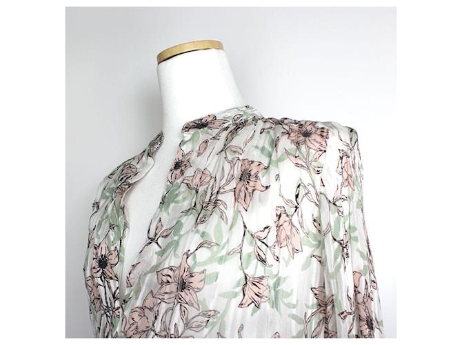 Rag & Bone Abito maxi trasparente floreale Verde - vista 4