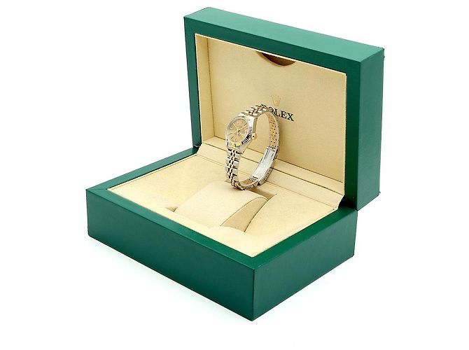 Rolex Reloj combo para mujer Datejust Champagne Gold Deck Motif Dial Dorado - vista 25