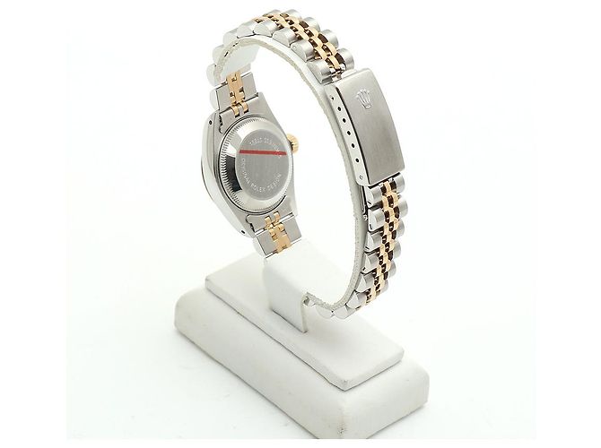 Rolex Reloj combo para mujer Datejust Champagne Gold Deck Motif Dial Dorado - vista 5