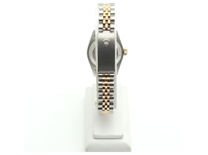 Rolex Reloj combo para mujer Datejust Champagne Gold Deck Motif Dial Dorado - vista 6