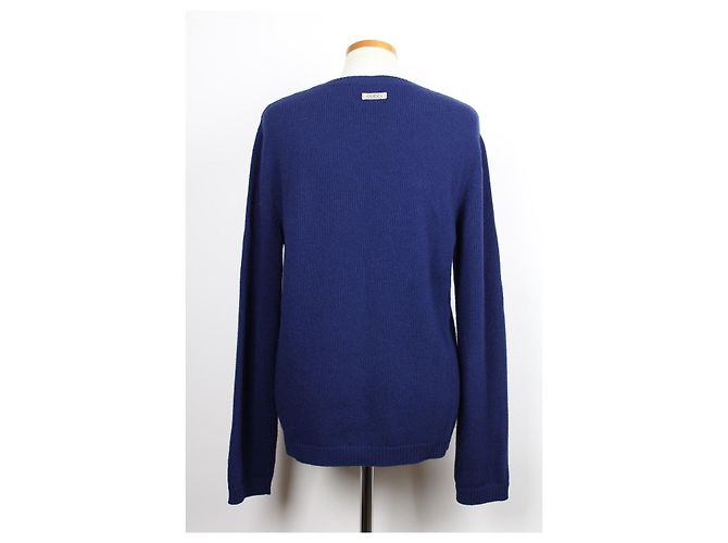 Gucci Tiger Wool Sweater Blue - view 2