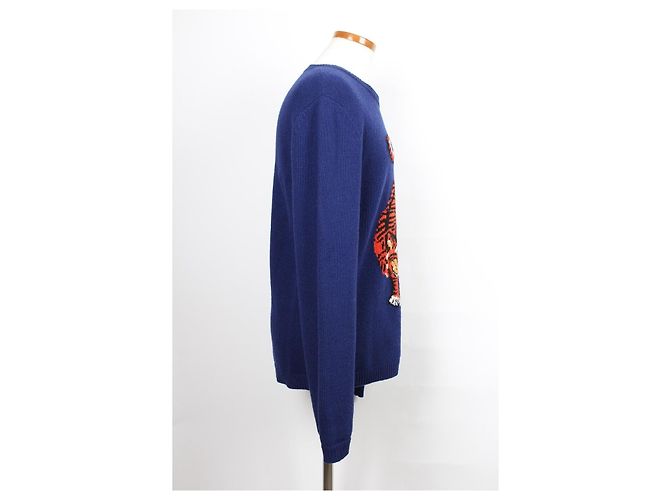 Gucci Tiger Wool Sweater Blue - view 4