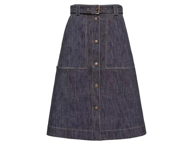 Moncler Denim Midi Skirt - view 4