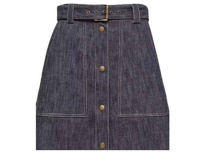 Moncler Denim Midi Skirt - view 5